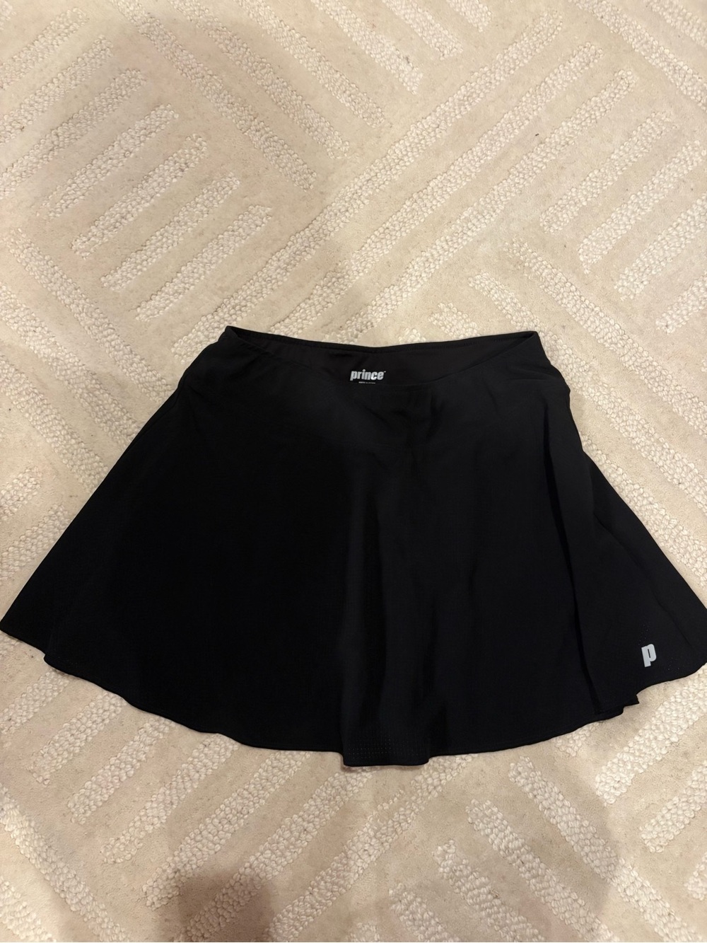 Prince Black Performance Skort with Logo